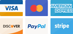 Pictogramme des modes de paiement acceptés Visa Mastercard PayPal