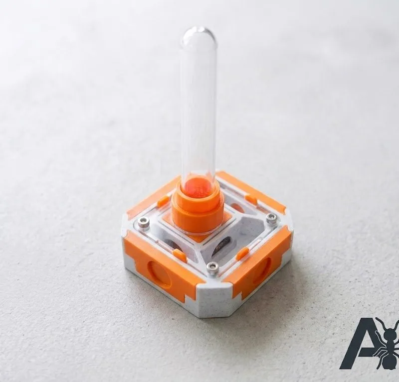 Nid fondation 1x1 avec oasis orange et tube d'alimentation