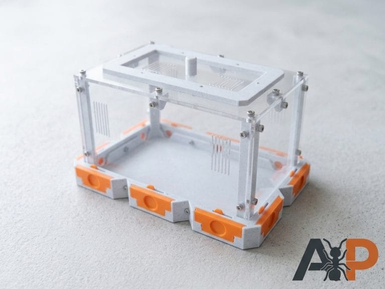 Aire de chasse 2x3 orange modulaire vide sous un autre angle