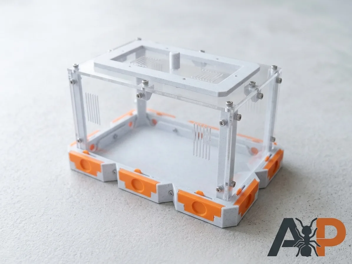 Aire de chasse 2x3 orange modulaire vide sous un autre angle