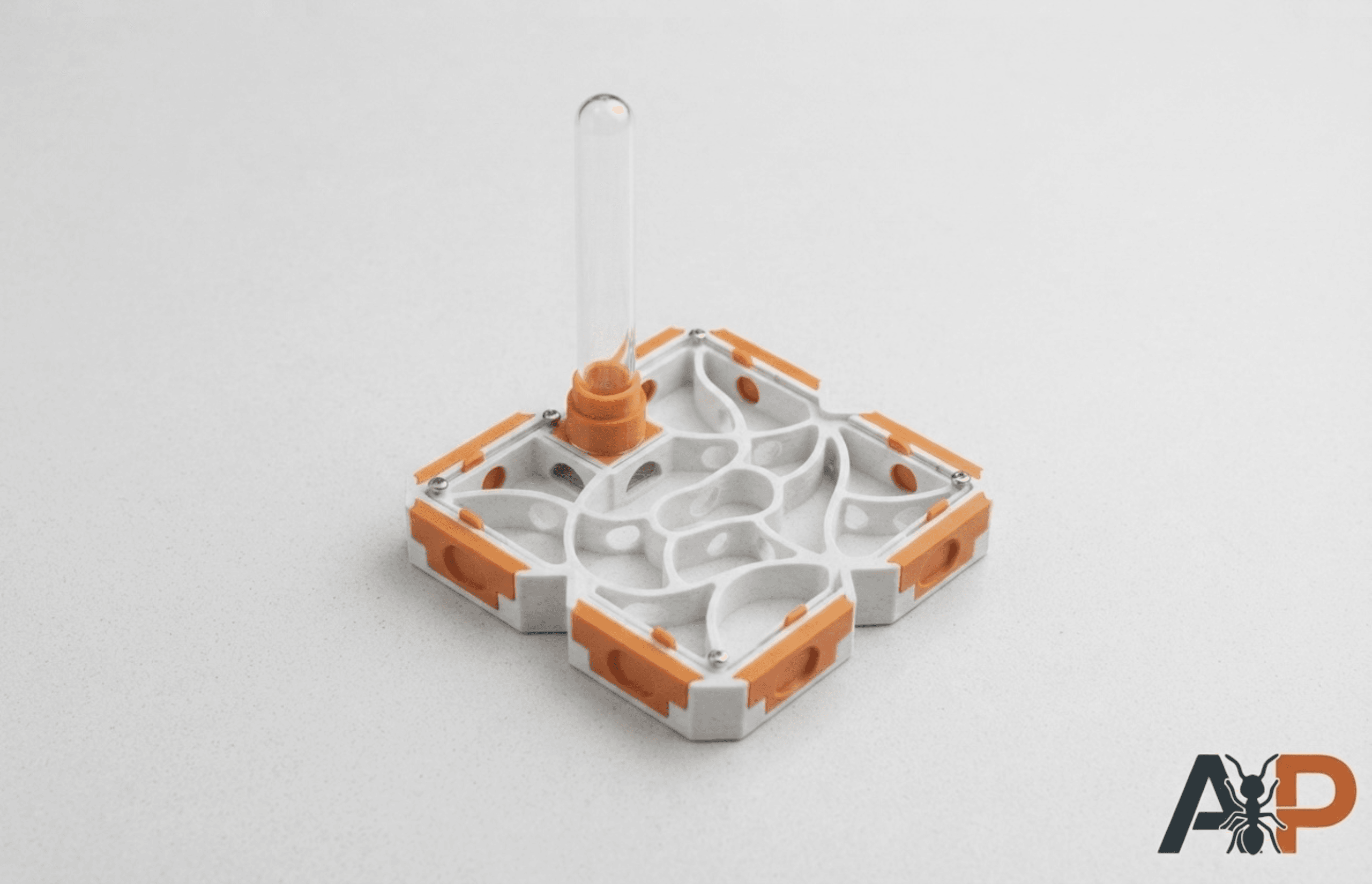Nid modulaire 2x2 orange avec bloc oasis