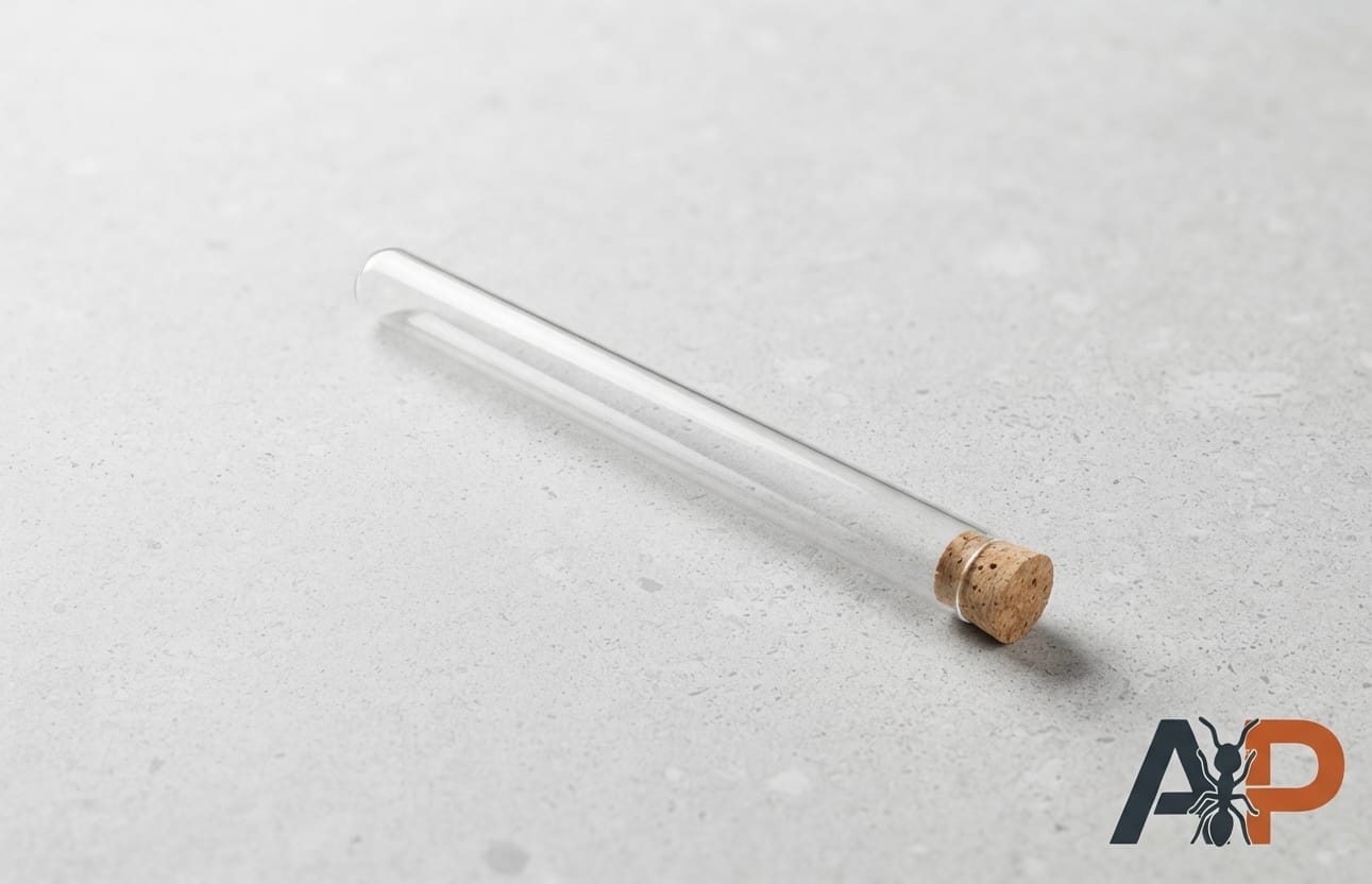 Tube à essai en plastique transparent de 15 cm pour élevage de fourmis