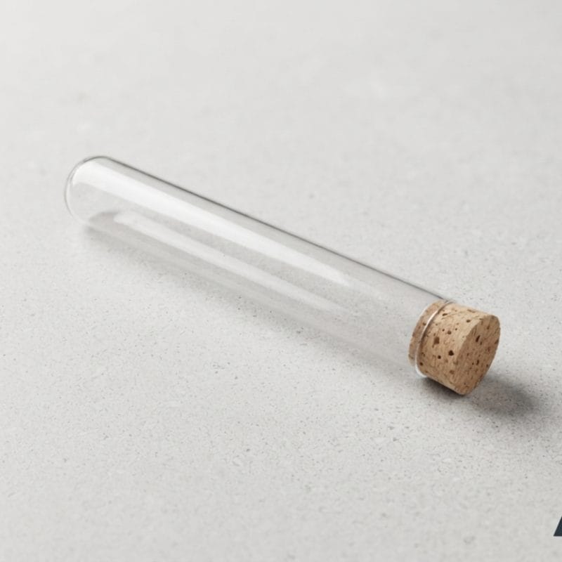 Tube à essai en plastique transparent de 10 cm pour élevage de fourmis